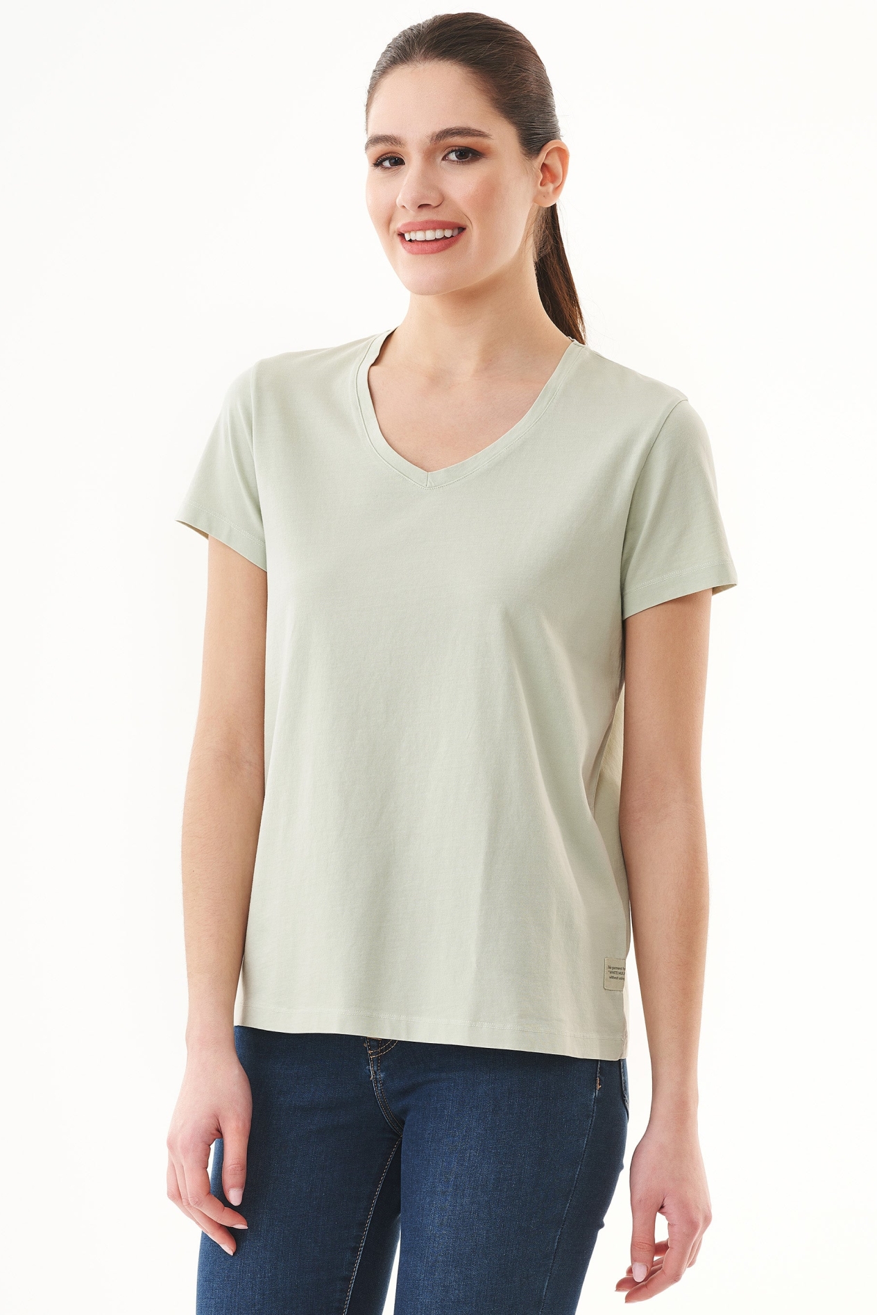 ORGANICATION Damen vegan Natural Dye T-Shirt Aus Bio-Baumwolle