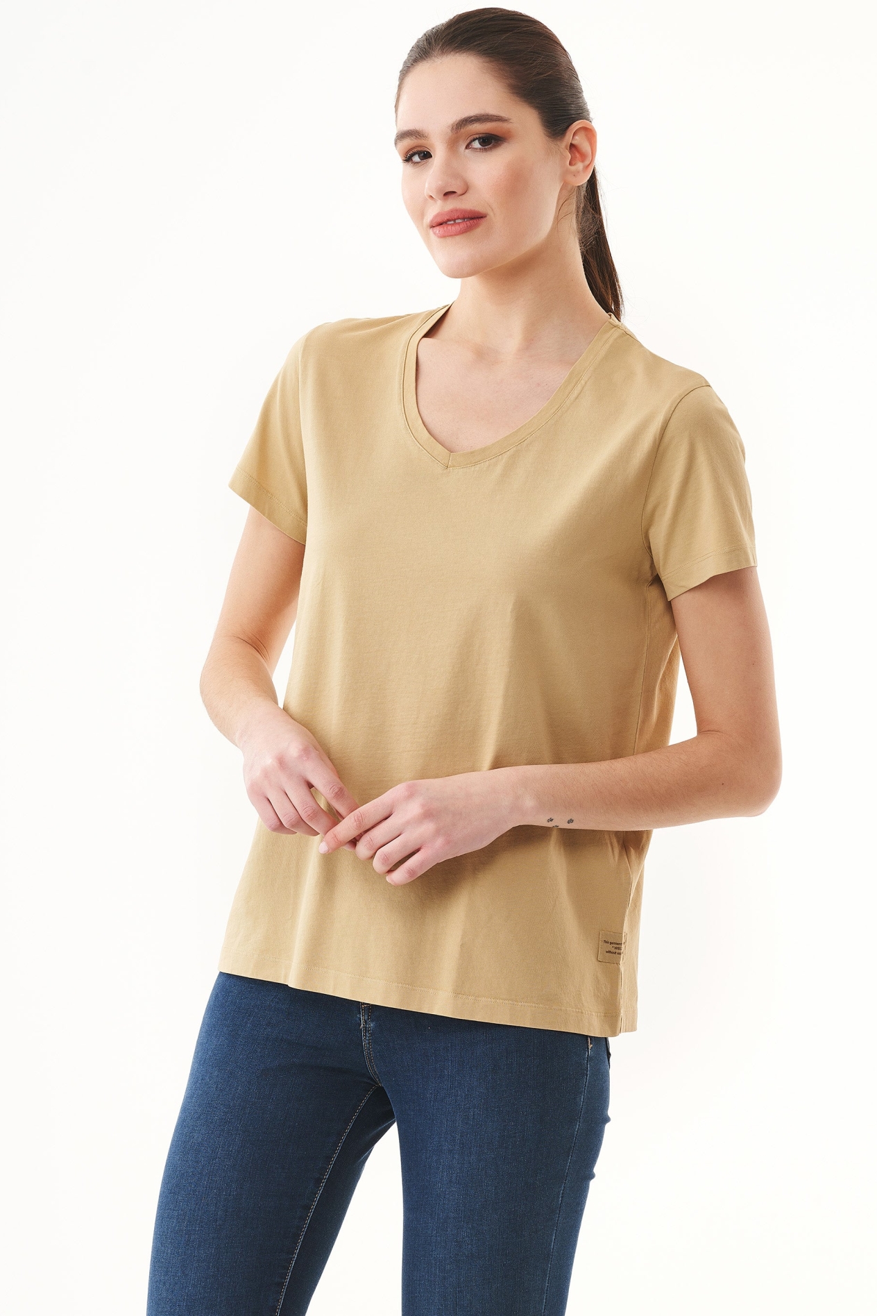 ORGANICATION Damen vegan Natural Dye T-Shirt Aus Bio-Baumwolle
