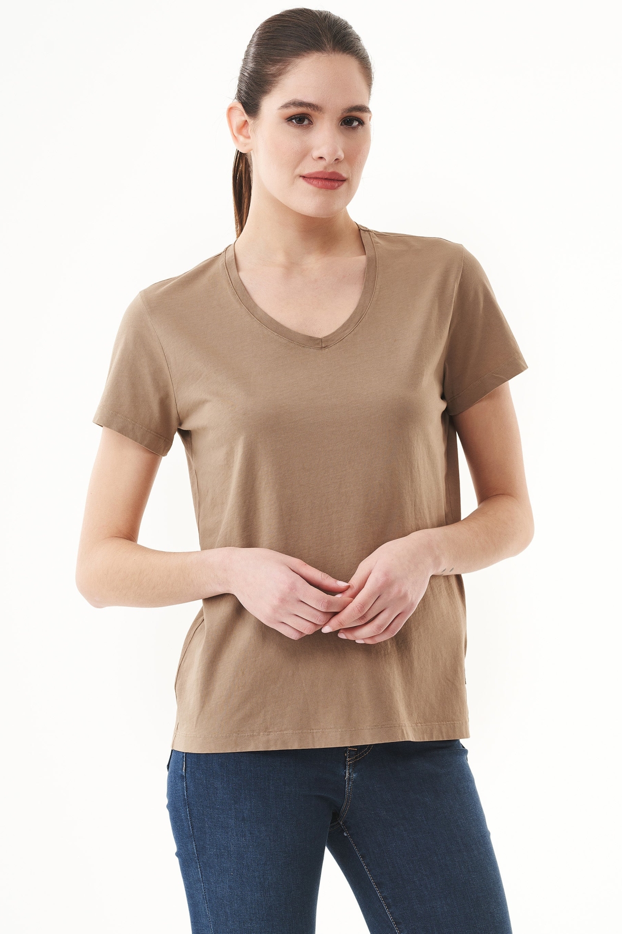 ORGANICATION Damen vegan Natural Dye T-Shirt Aus Bio-Baumwolle