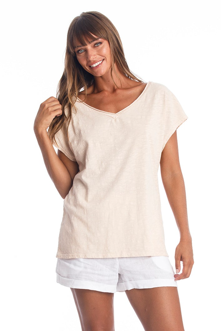 RAVENS VIEW IBIZA Damen vegan Oberteil Arizona Sand/Beige