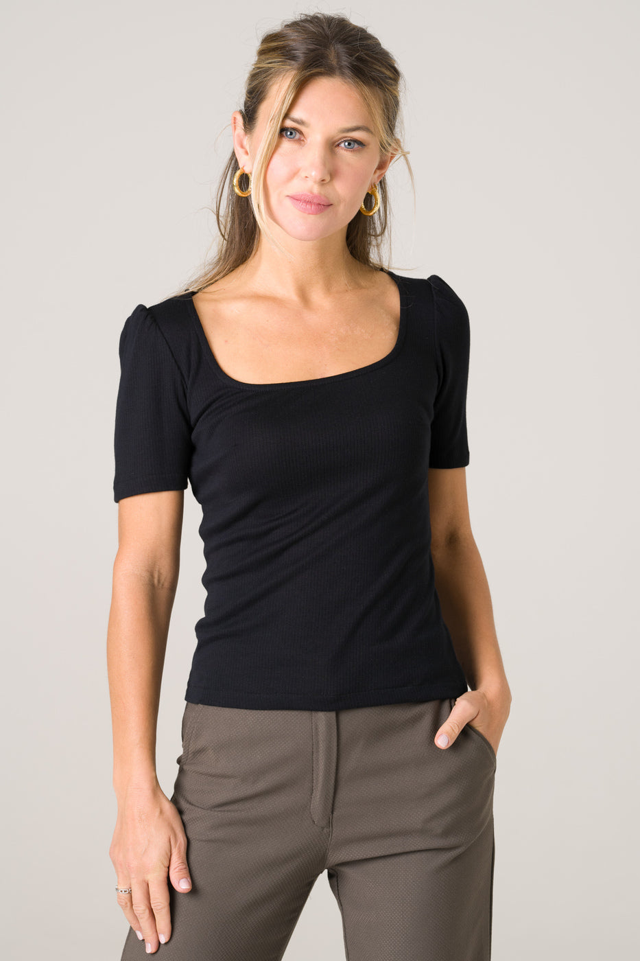 Avani Damen vegan T-Shirt Hoya Schwarz