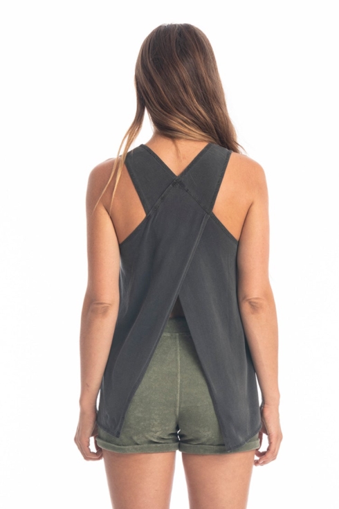 RAVENS VIEW IBIZA Damen vegan Top Easy Anthrazit