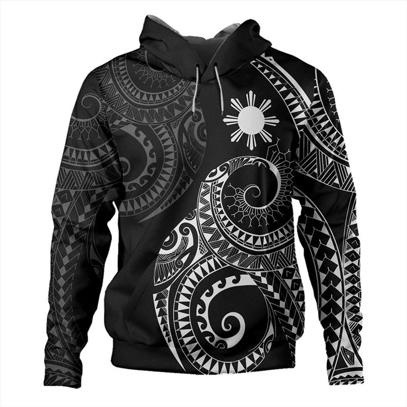 ETST 05 Vintage 3D-geprinte Republiek van de Filipijnen vlag hoodies voor heren Filipijnse nationale embleem grafische hoody pullover tops XL