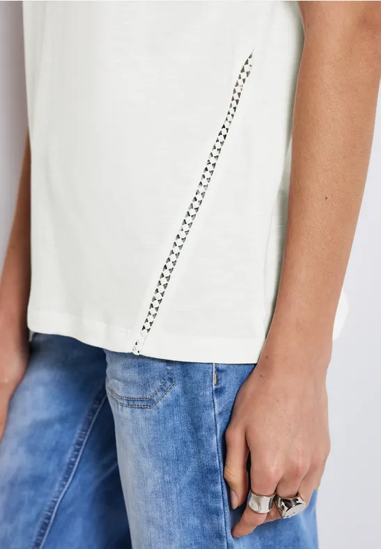 STREET ONE Shirttop met gehaakte details
