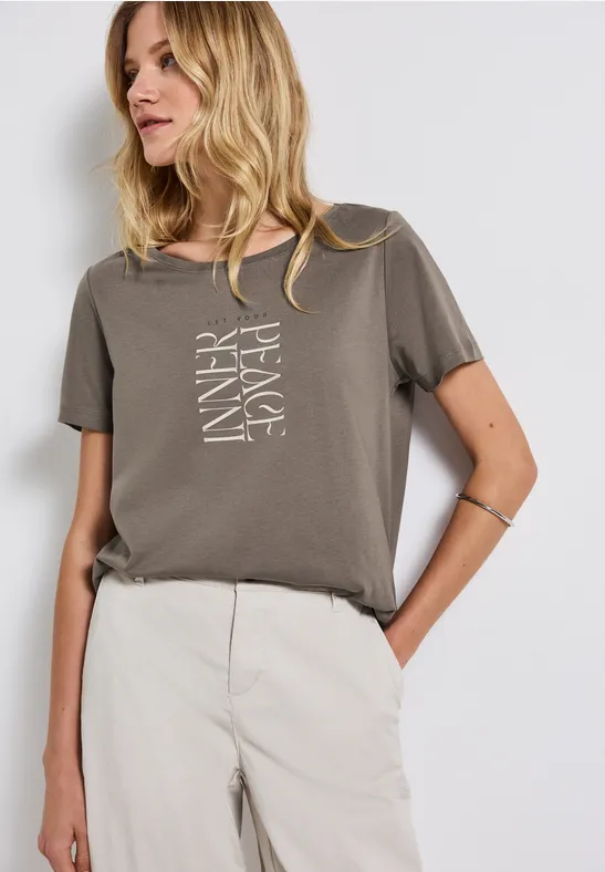 STREET ONE Shirttop met tekstprint