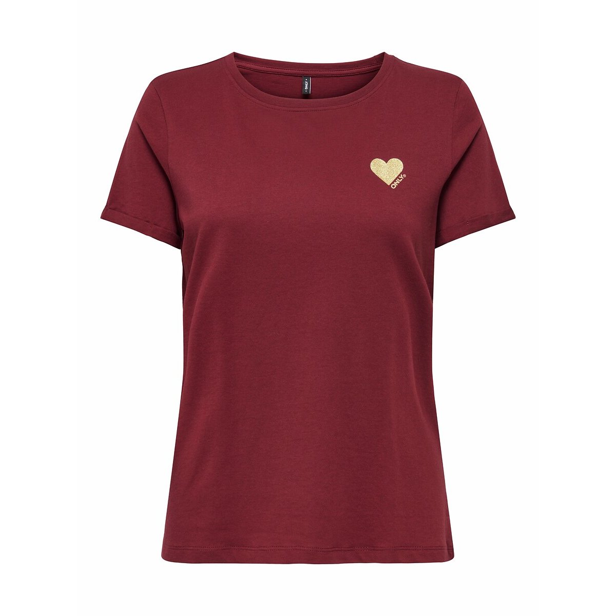 Only Shirt met korte mouwen ONLKITA S/S LOGO TOP NOOS