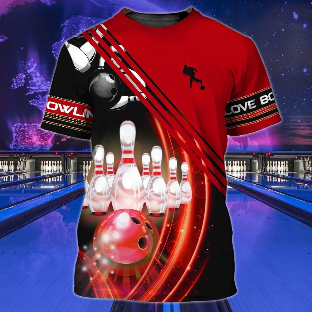 ETST0013 T-shirts Heren 3D Geprint Bowling Jersey Tees Zomer Casual Korte Mouw Tops O Hals Katoen Oversized Streetwear Herenkleding 6XL