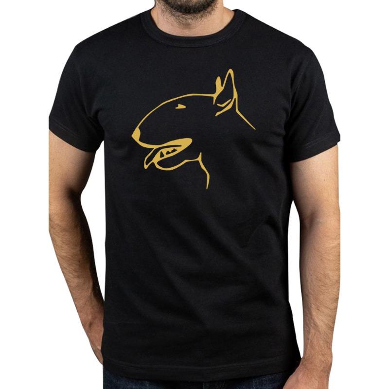 ETST0013 Zomermode Bull Terrier Hond Katoenen T-shirts Bedrukt Heren Dames Korte Mouw T-shirt Harajuku Unisex T-shirts Tops Kleding XL