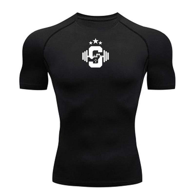 Xin nan zhuang Mannen Running Compressie T-shirt Korte Mouw Sport Tees Gym Fitness Sweatshirt Mannelijke Jogging Trainingspak Homme Atletische Shirt Tops XXXL