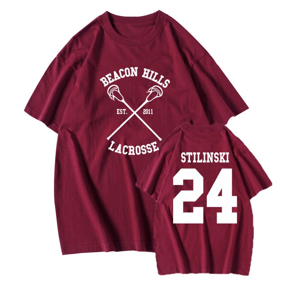 Enter Boutique Sports Clothing Collection Teen Wolf Shirt STILINSKI 24 LAHEY 14 MCCALL 11 Fashion Print Tees Het originele Beef of Chicagoland Shirt Harajuku Y2k 90s Tops M