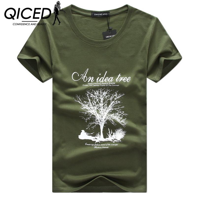QICED Zomer T-shirt met korte mouwen Heren O-hals Trend Ondershirt 5XL donkergrijze kleur