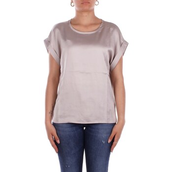 Only Shirt met korte mouwen ONLLIEKE S/S SATIN MIX TOP WVN NOOS