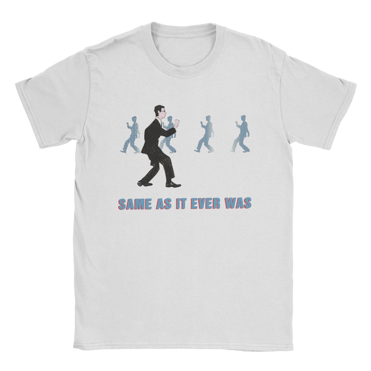 Comfortable season Talking Heads Same As It Ever Was T-shirts Heren Vintage Katoenen T-shirt Ronde Hals Korte Mouw T-shirts Partykleding M