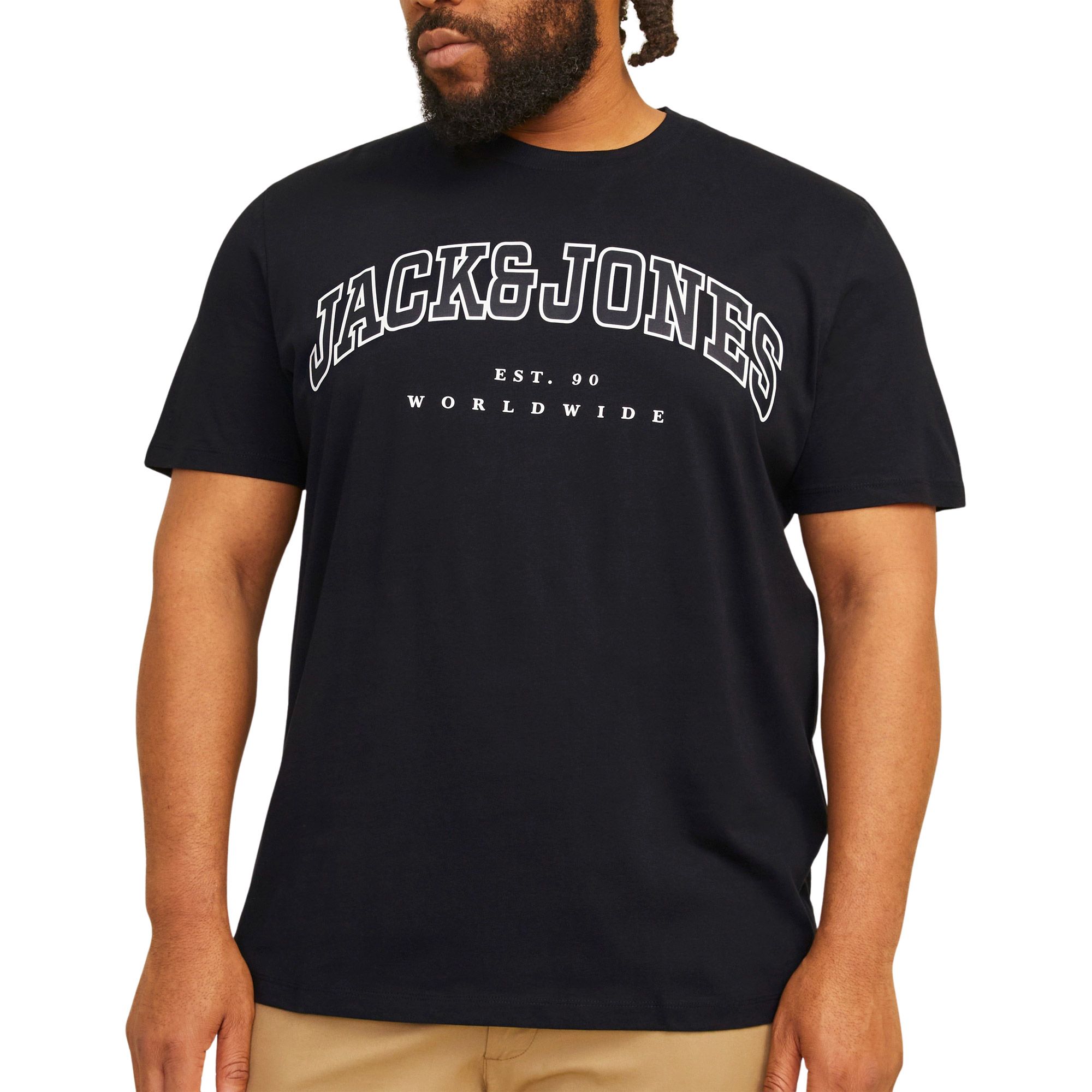 Jack & Jones PlusSize T-shirt JJECALEB VARSITY TEE SS O-NECK NOOS PLS