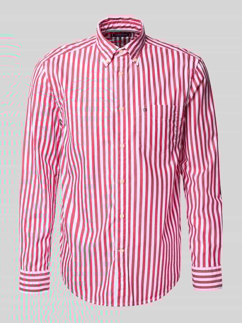 Tommy Hilfiger Overhemd met lange mouwen FLEX POPLIN BOLD STRIPE SHIRT