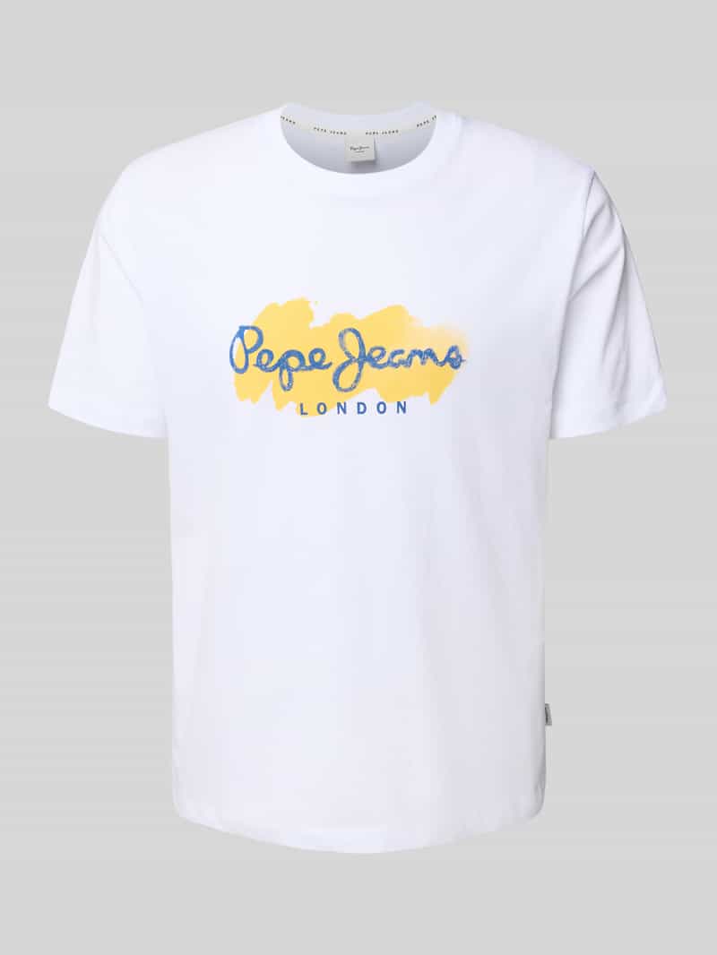 Pepe Jeans T-shirt MILTON TEE met logoprint voor