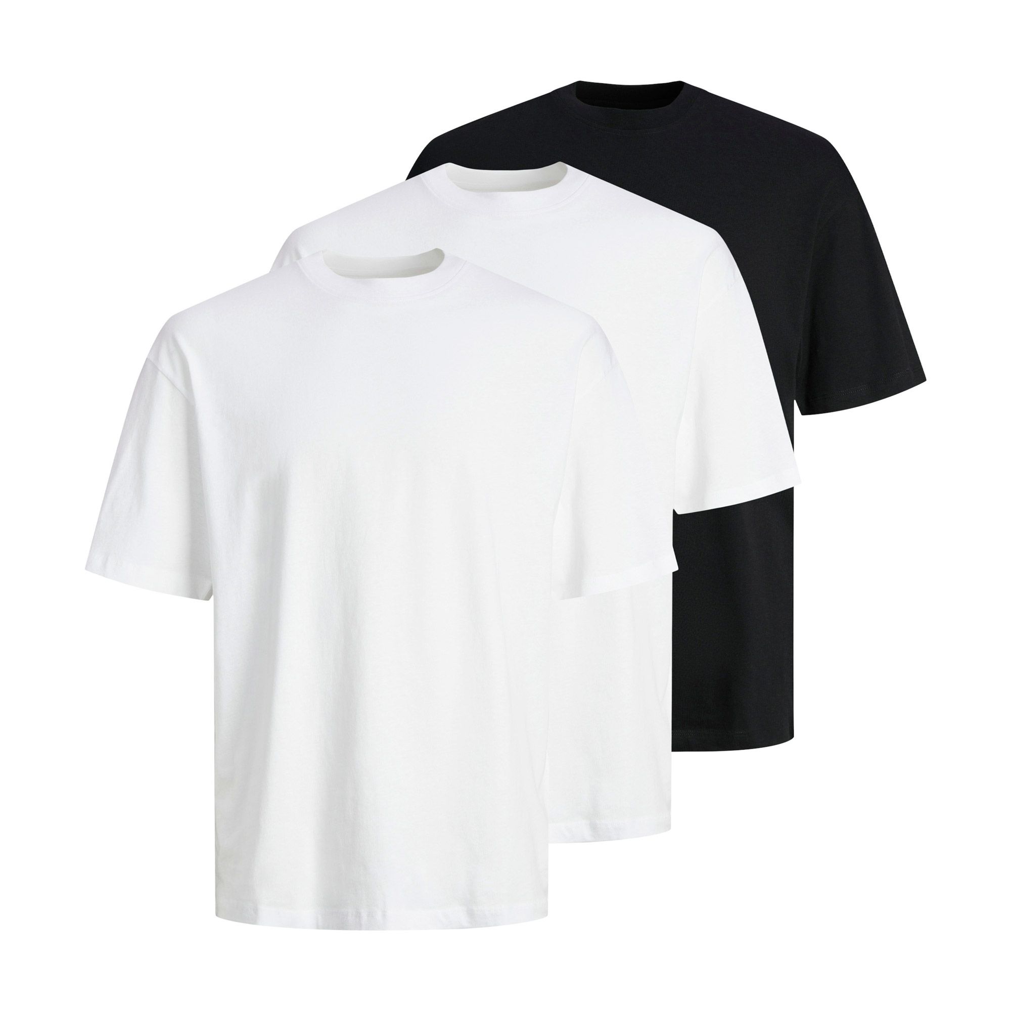 Jack & Jones Shirt met korte mouwen JJHUGO LOOSE TEE SS CREW NECK 3PK MP