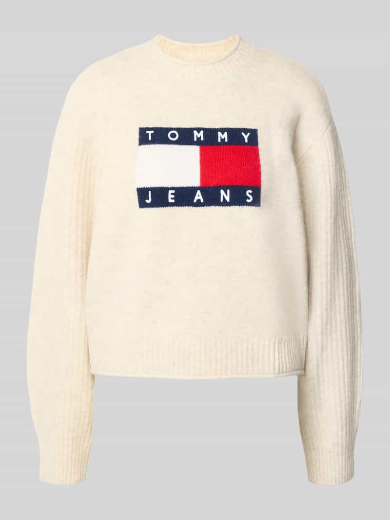 TOMMY JEANS Gebreide trui TJW MELANGE FLAG SWEATER RIB EXT