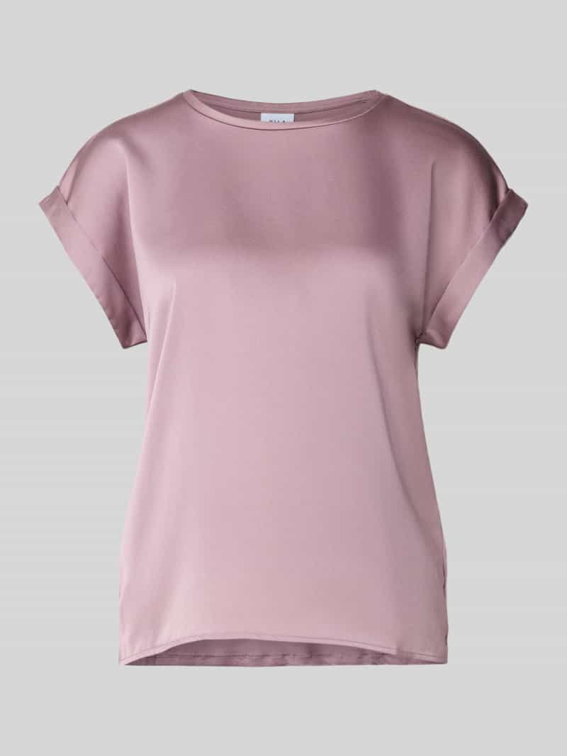 Vila Shirt met korte mouwen VIELLETTE S/S SATIN TOP - NOOS