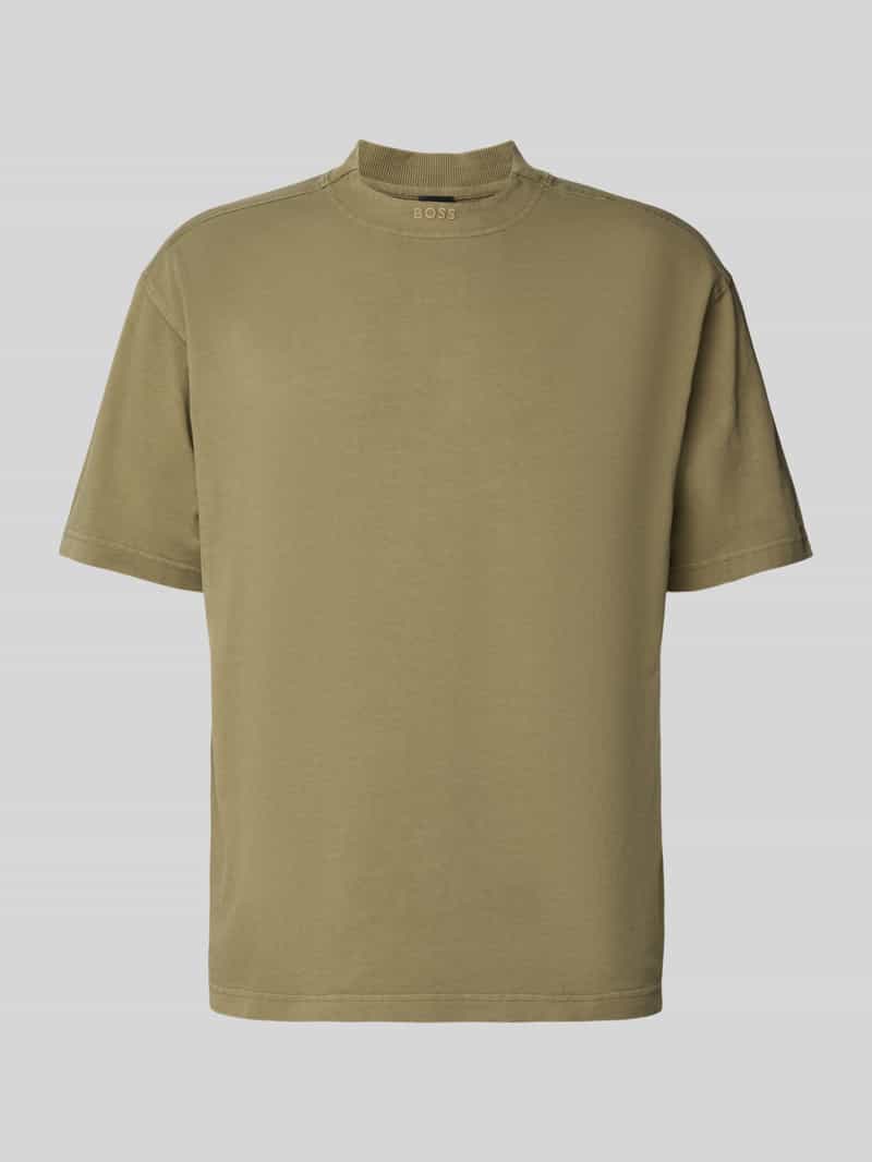 Boss Orange T-shirt Te Dye met een ronde hals