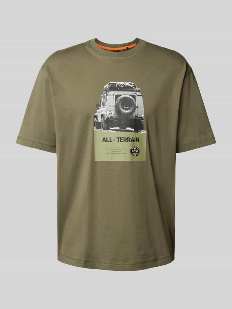 Boss Orange T-shirt Te Wagon with cool photo print
