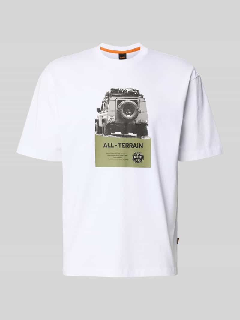 Boss Orange T-shirt Te Wagon with cool photo print