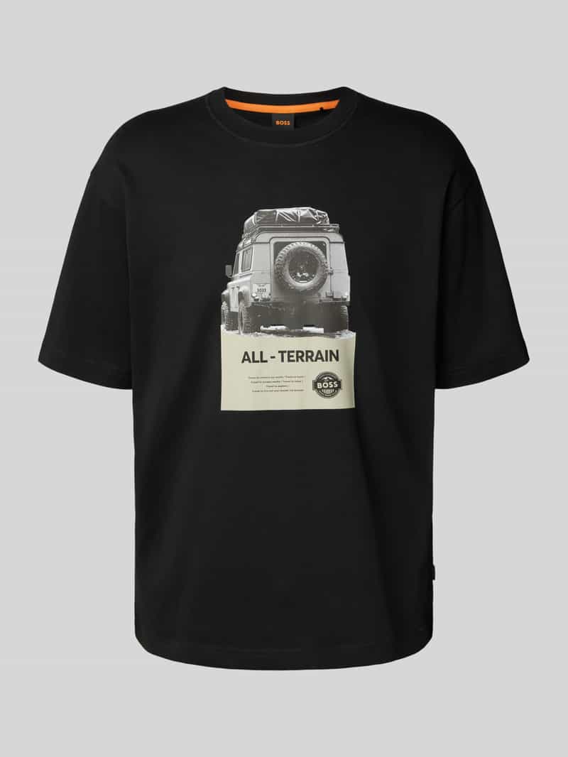 Boss Orange T-shirt Te Wagon with cool photo print