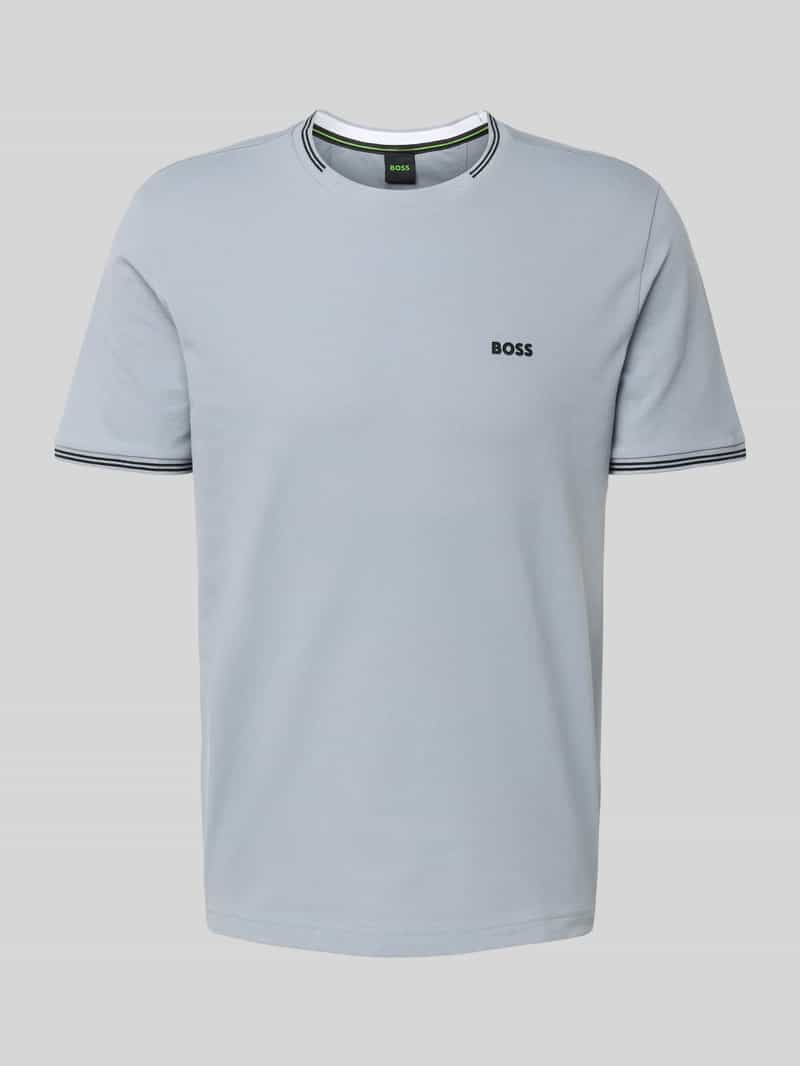 BOSS GREEN T-shirt Taul met contrasterende streepdetails