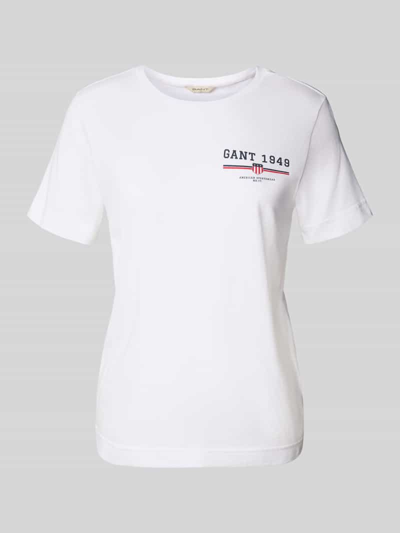 Gant T-shirt REG GRAPHIC SS T-SHIRT regular fit, print op de borst
