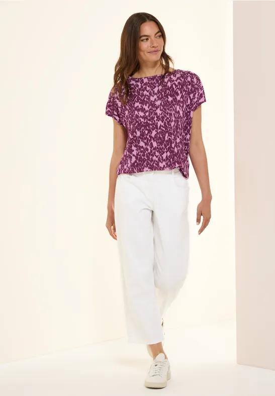 Cecil T-shirt met patroon, minimal-print