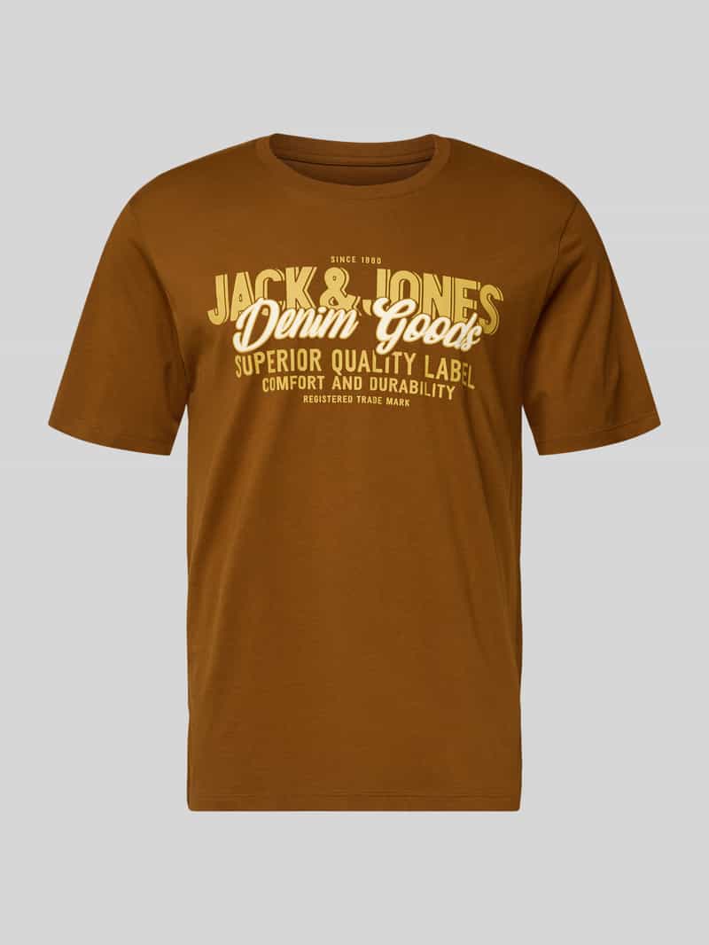 Jack & Jones Shirt met ronde hals JJELOGO TEE SS O-NECK 2 COL AW25 SN