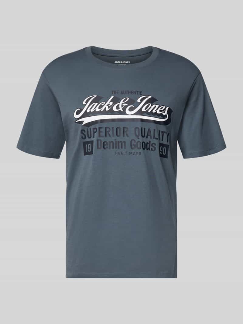 Jack & Jones Shirt met ronde hals JJELOGO TEE SS O-NECK 2 COL AW25 SN