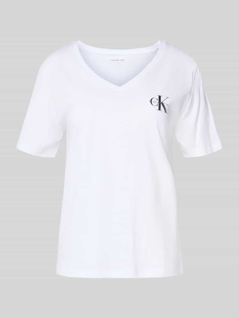 Calvin Klein Shirt met korte mouwen A- Logo VN 2 pack Tee (Set van 2)