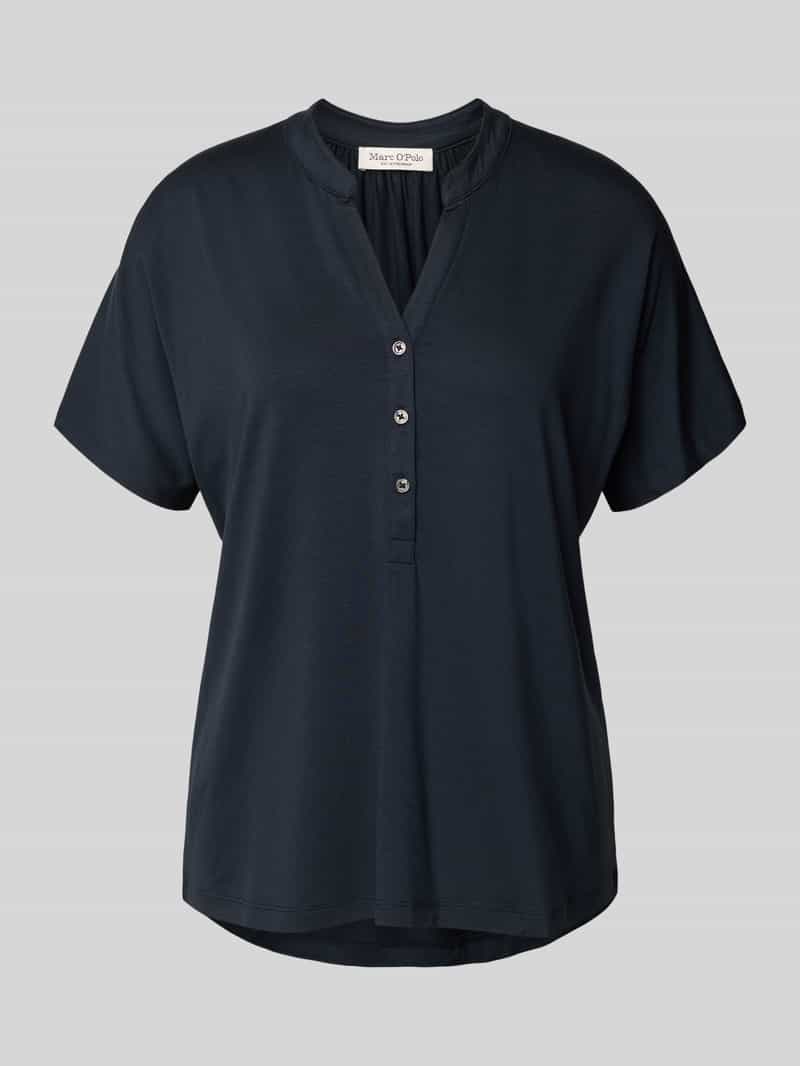 Marc O'Polo Shirt met staande kraag met knoopsluiting