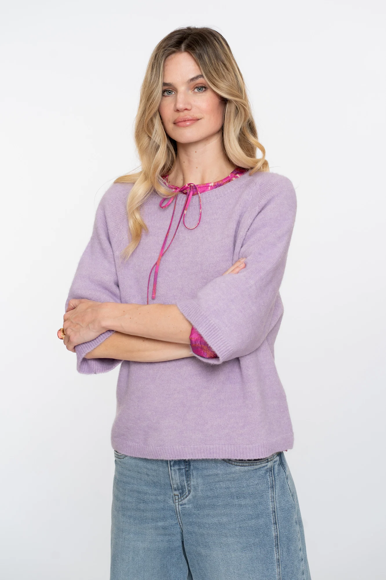 Geisha 54602-70 300 pullover 3/4 sleeves lilac