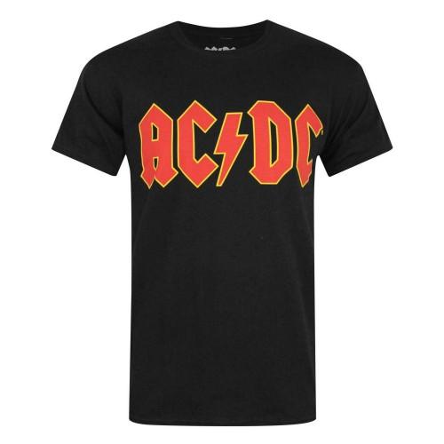 AC/DC herenlogo-T-shirt S houtskool