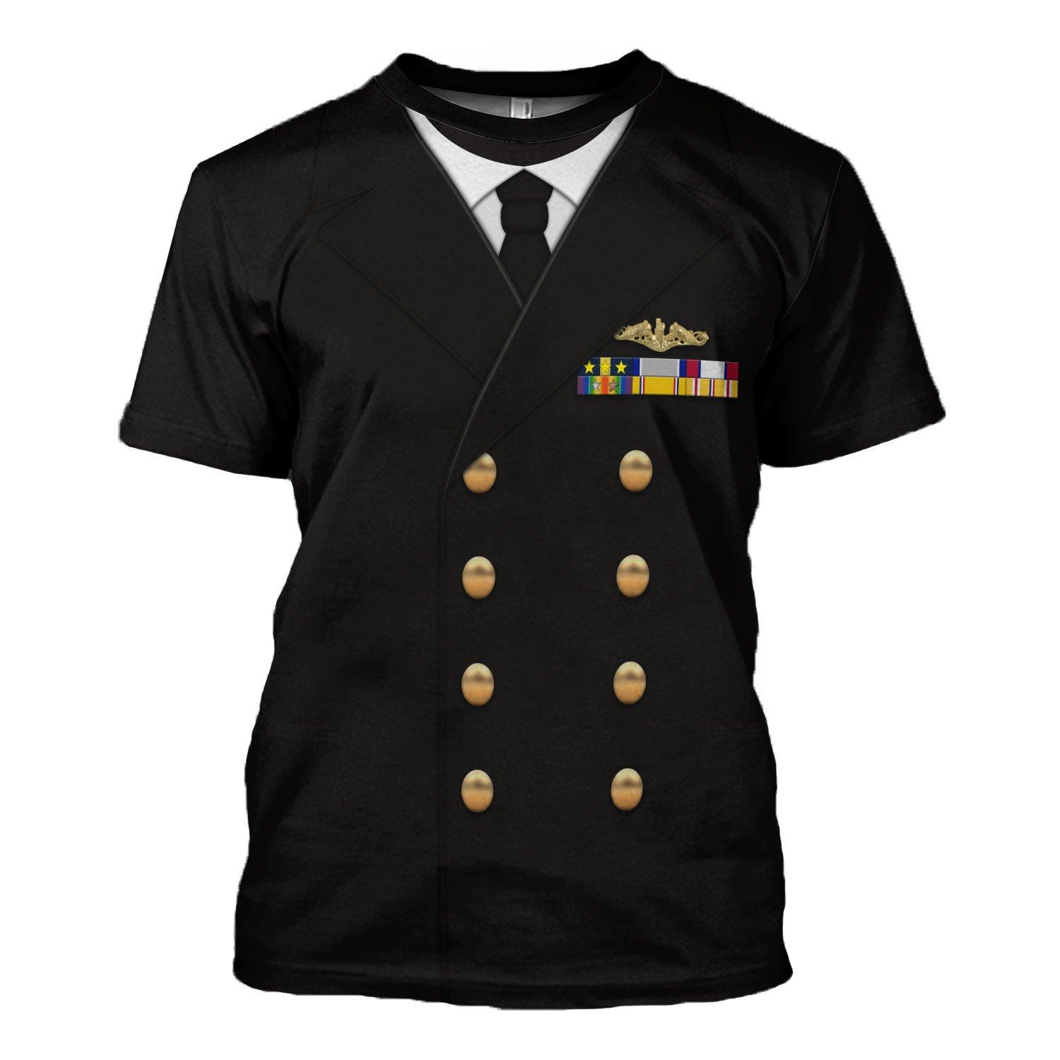 Kukebang Zomer Nieuwe Marine Camo Uniform Hoogwaardige 3D Print Persoonlijkheid Fun Street Hiphop Heren Ronde Hals Korte mouw T-shirt XL