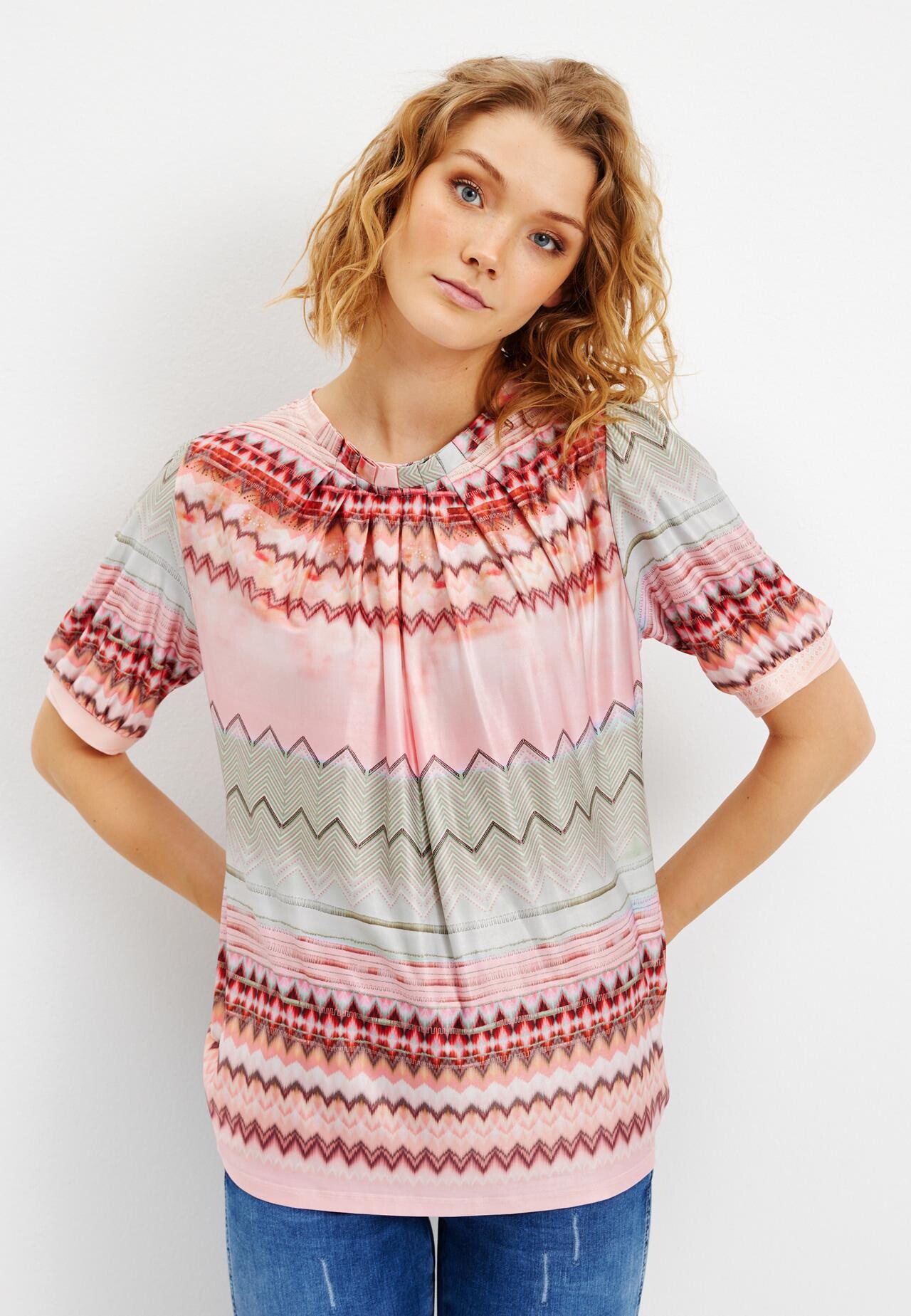IN FRONT GRAZIA BLOUSE 15643 215 (Rose 215)