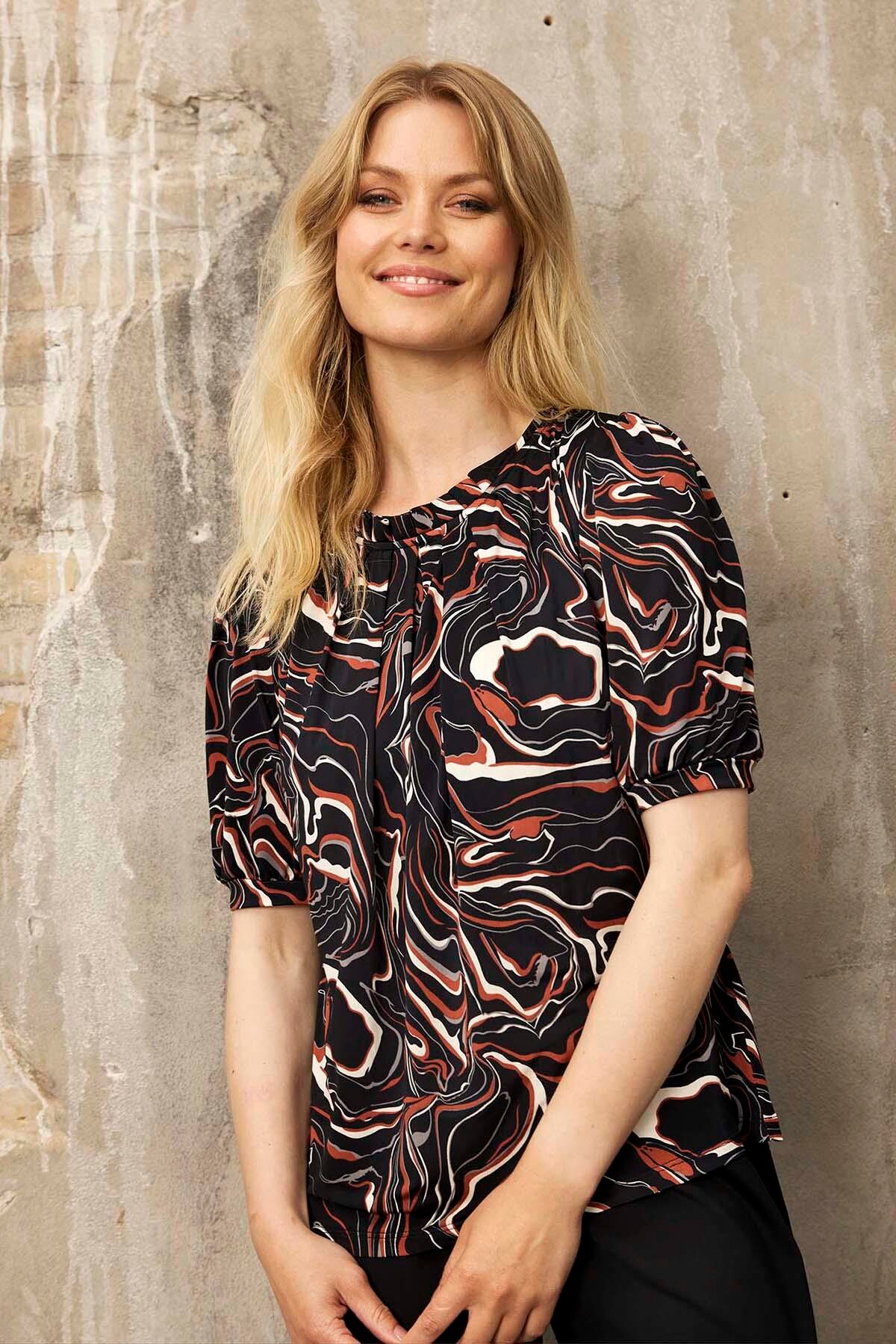 IN FRONT GRAZIA BLOUSE 15906 999 (Black 999)