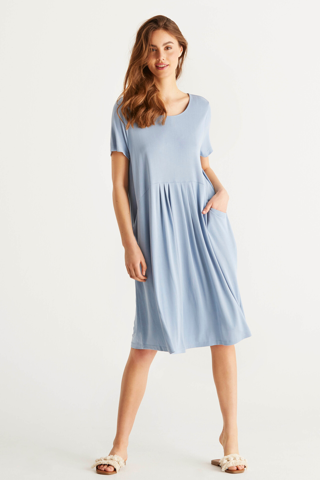 IN FRONT NINA DRESS 14979 508 (Dusty Blue 508)