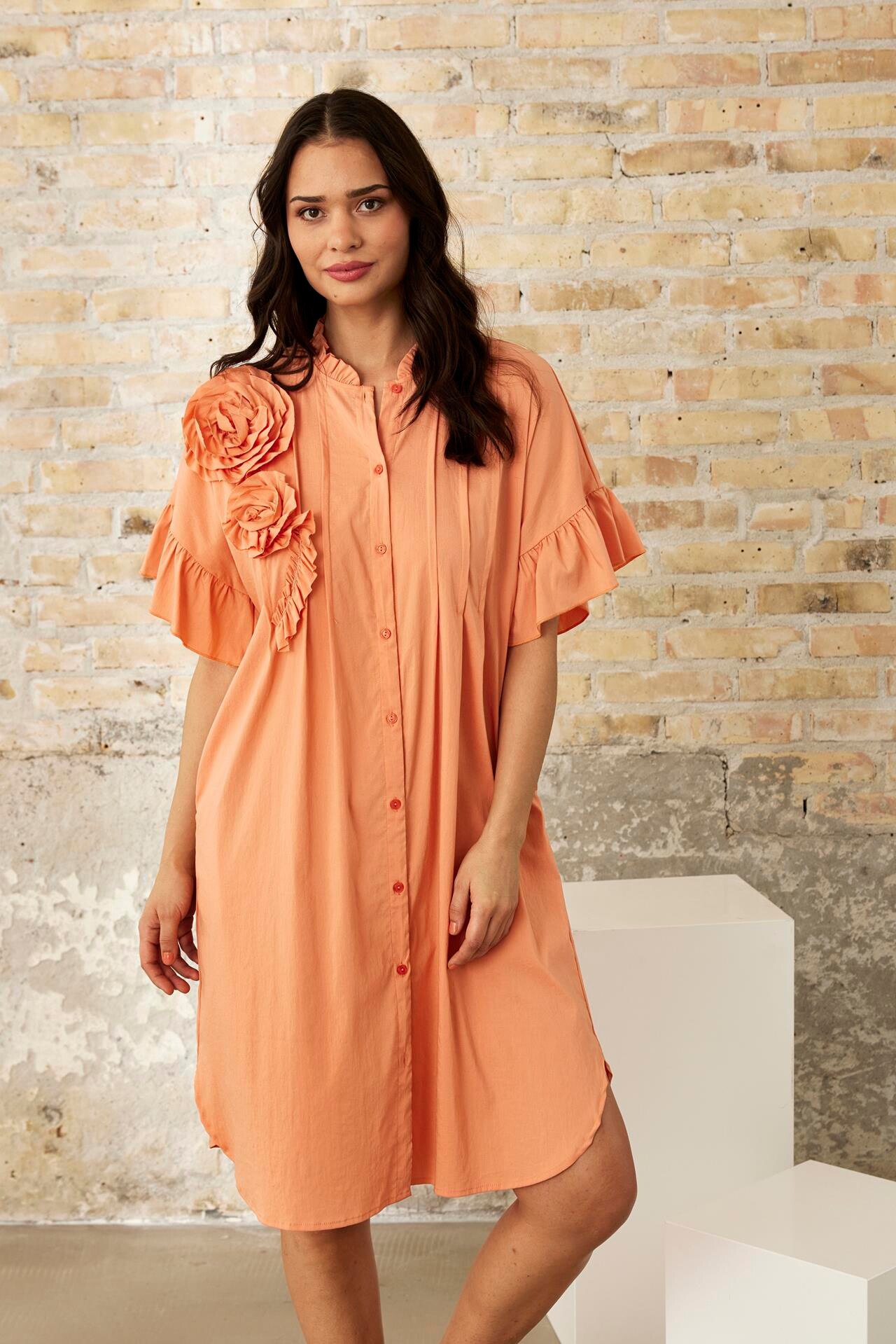 IN FRONT VIKKY DRESS 16216 230 (Coral Rose 230)
