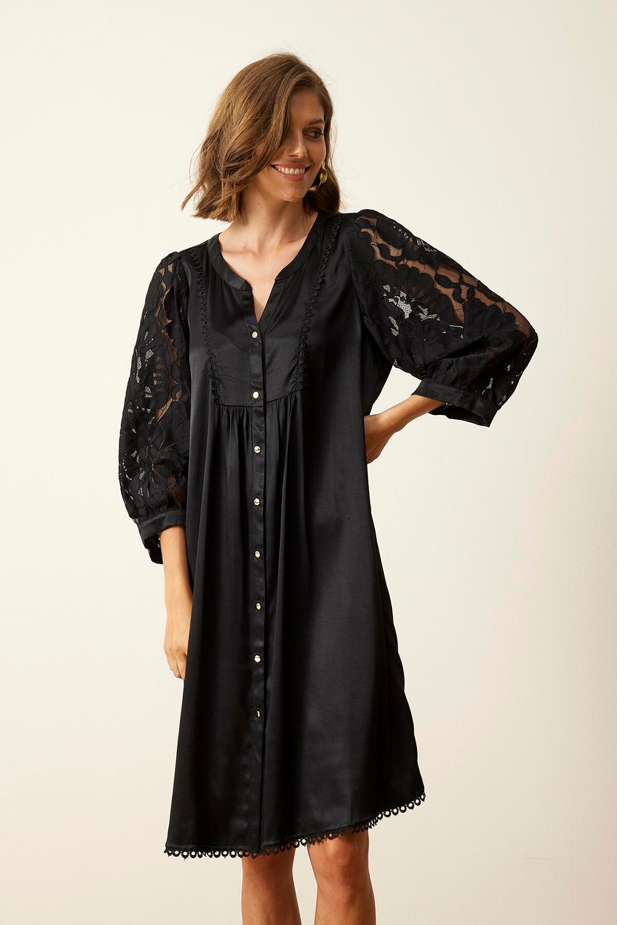 IN FRONT ROZA DRESS 15967 999 (Black 999)