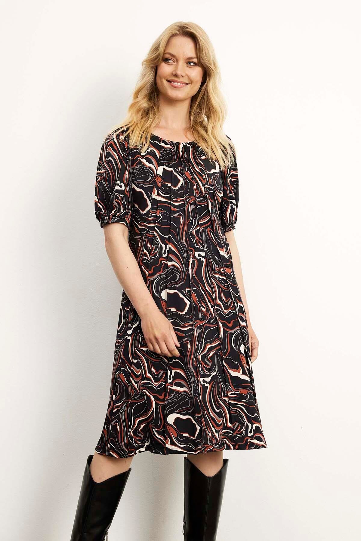 IN FRONT LUCETTE DRESS 15908 999 (Black 999)