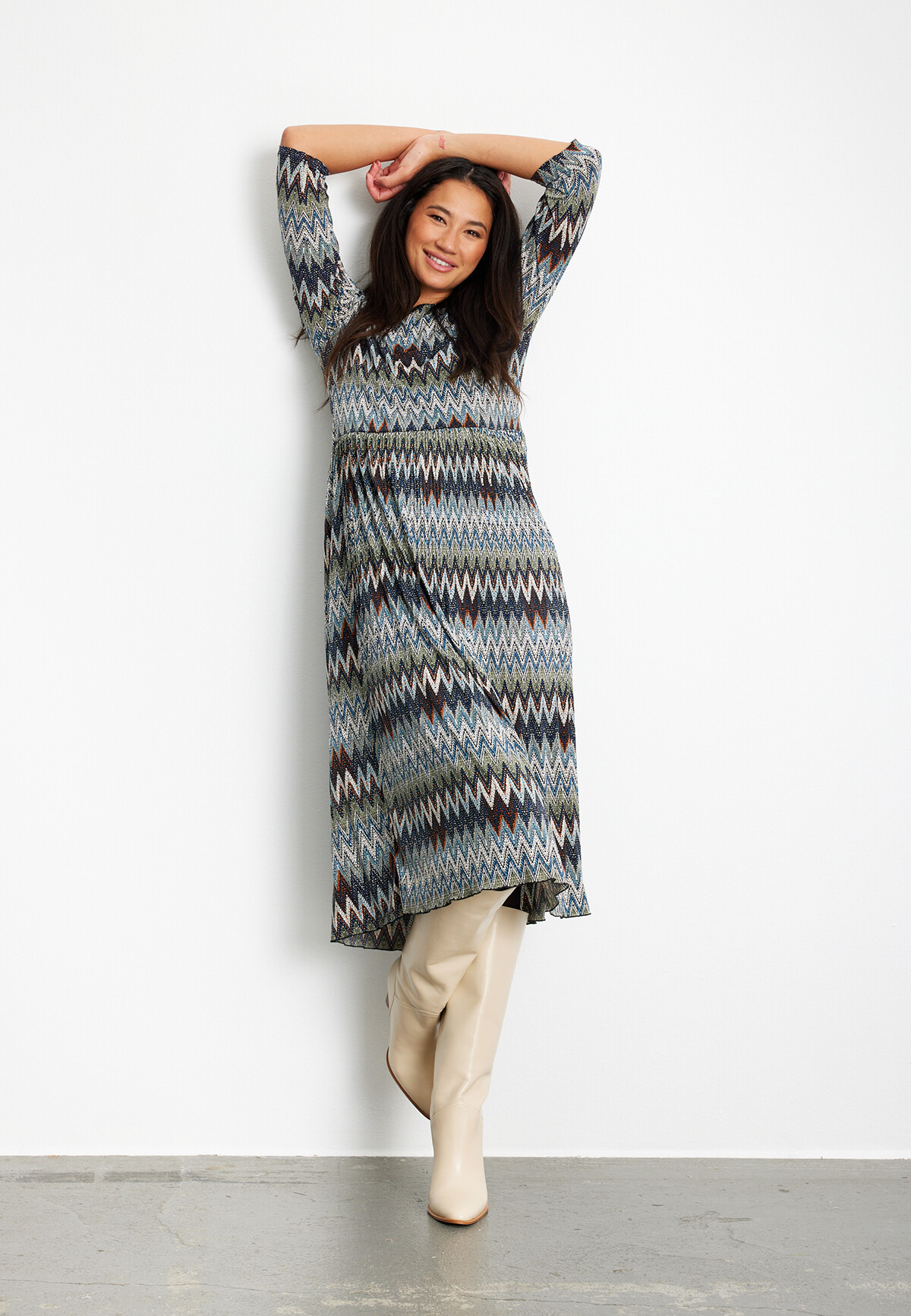 IN FRONT MARINA DRESS 15374 681 (Army 681)
