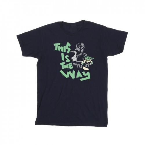 Star Wars Mens The Mandalorian This Is The Way Duo T-Shirt XXL wit