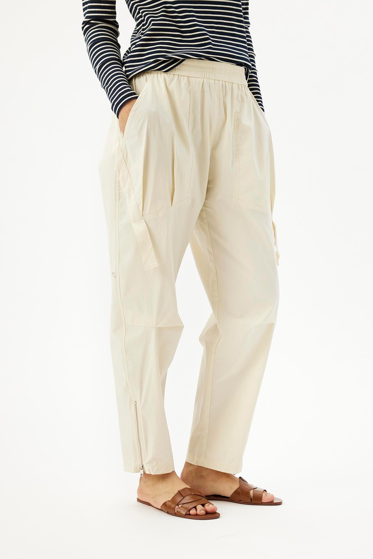 IN FRONT GIANNA PANTS 16342 003 (Eggshell 003)