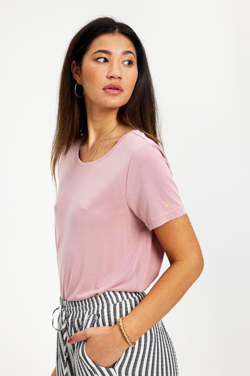 IN FRONT NINA T-SHIRT 14312 210 (Dusty Rose 210)