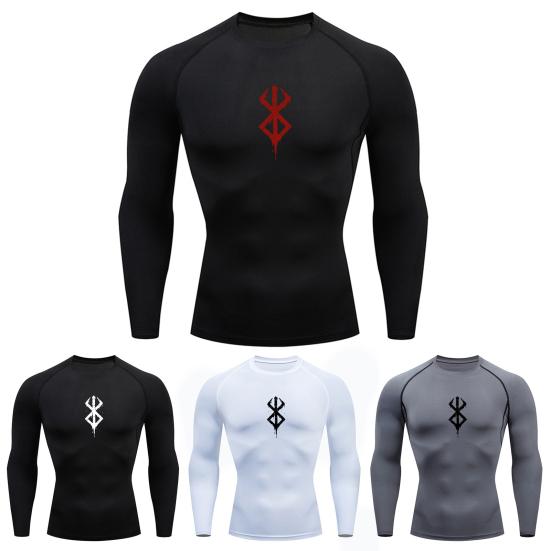 Western Cool Men Heren Sporttop Ronde hals Slim Fit Lange mouw Sneldrogend Dun Zacht Ademend Zeer rekbaar Trui Trainingsoefening Heren Jogging-T-shirt 2XL grijs