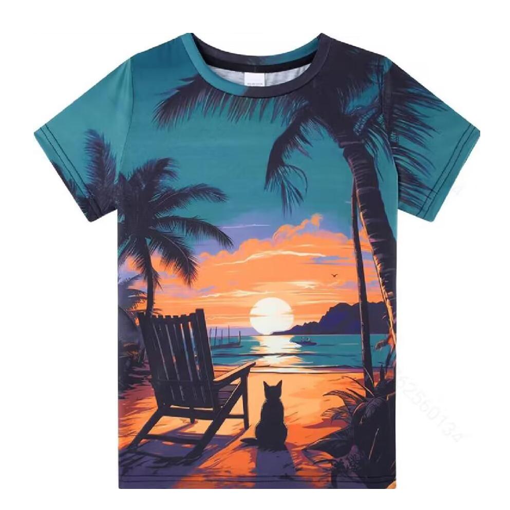ForYourBeauty Lente Zomer Tops Mannen Plus Size Kleding Vader van 2 Meisjes 3D Print T-shirt Letters Patroon Tees O hals Korte Mouw Top Ademende Man Shirts 6XL