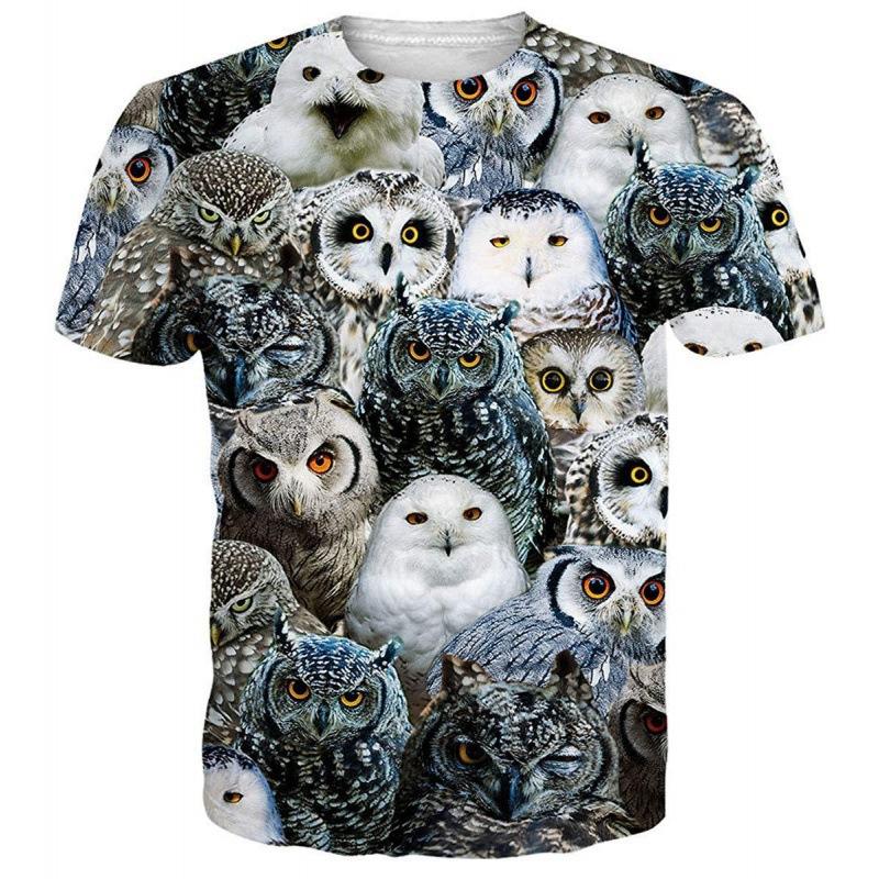 ForYourBeauty 3D Cartoon Print T-shirt Mannen Zomer Outfit Tee Casual O Hals Korte Mouw Losse Tops Ademende Sportwear T-shirts L